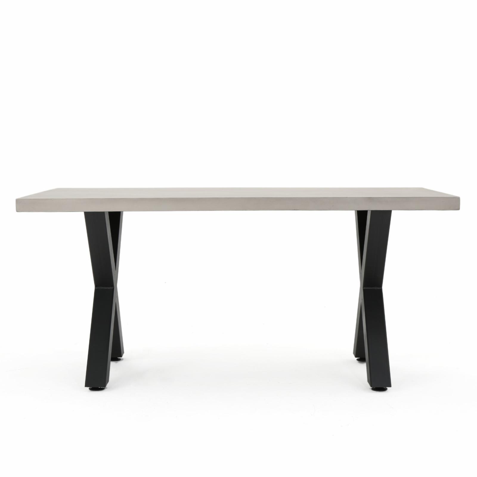 Taisiya Outdoor Lightweight Concrete Dining Table