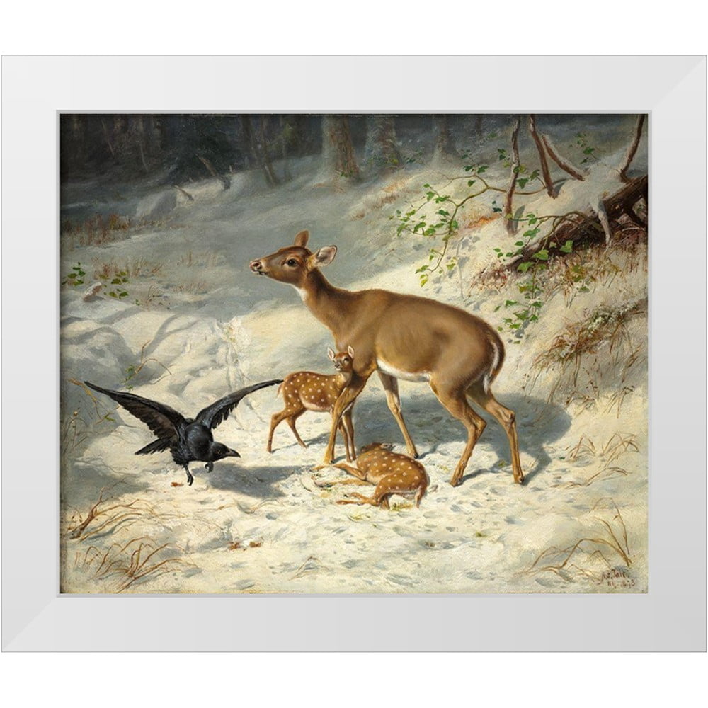 Tait, Arthur Fitzwilliam 14x12 White Modern Wood Framed Museum Art