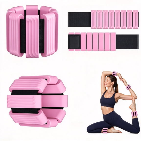TaitWay 2Pcs Ankle & Wrist Weights Set, Adjustable Wrist Weight Bracelets, Fitness Essential, 2Lb/1Pair