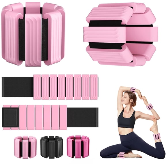 TaitWay 2Pcs Ankle & Wrist Weights Set, Adjustable Wrist Weight Bracelets, Fitness Essential, 2Lb/1Pair