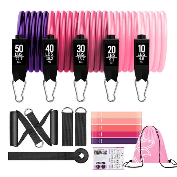 TaitWay Resistance Bands for Working Out, 150LBS Exercise Bands, Workout Bands, Resistance Bands Set with Handles for Men Women, Legs Ankle Straps for Muscle Training