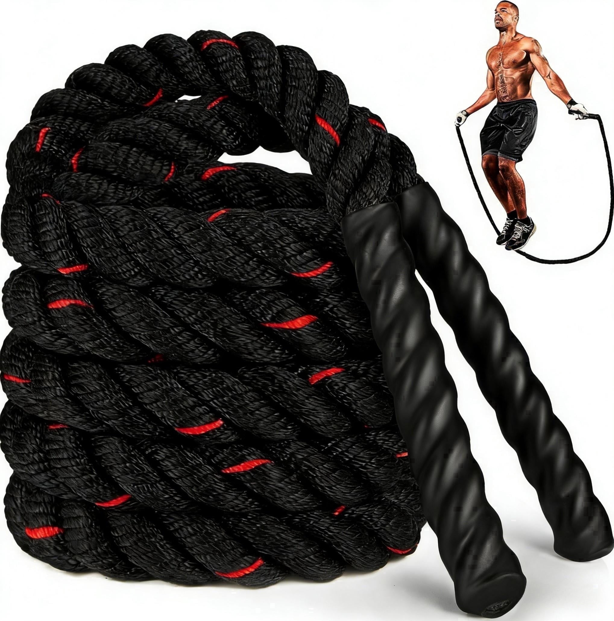 Guide Rope For Running TaitWay Weighted Jump Rope, 5lb Heavy Skipping Rope for Men Women ...