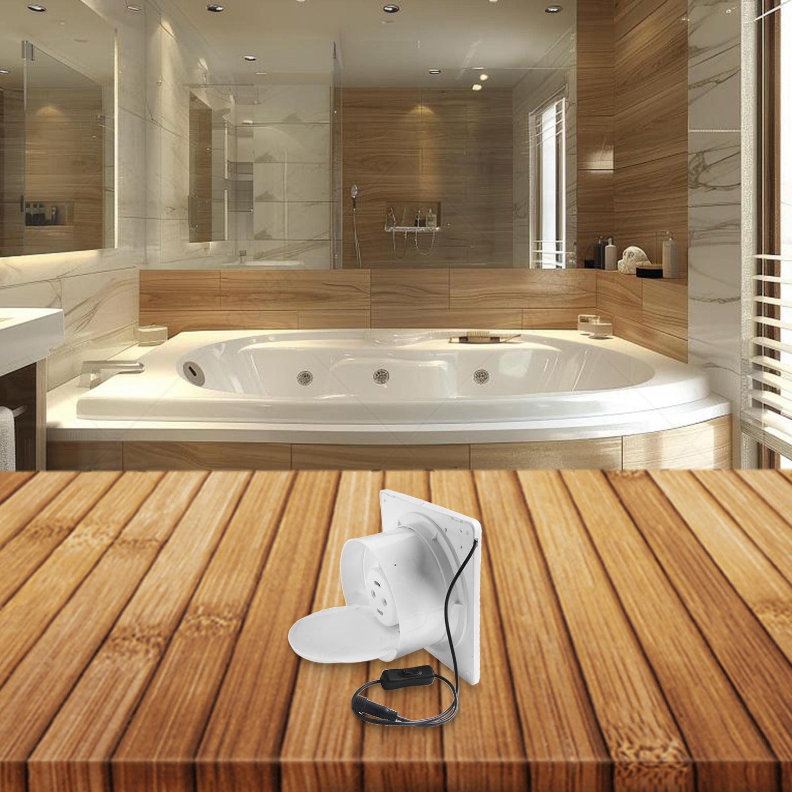 Taituoti 12V Bathroom Extractor Fan Silent Fan Solar Vent Fan For Wall