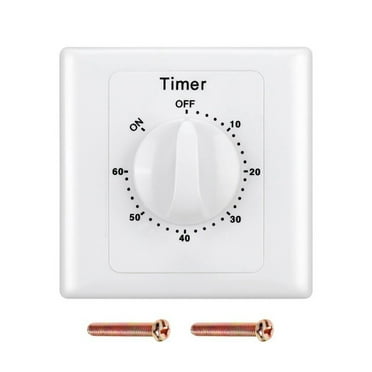 Intermatic FD60MC Spring Wound Countdown Timer, Wall Switch, Fan, SPST ...