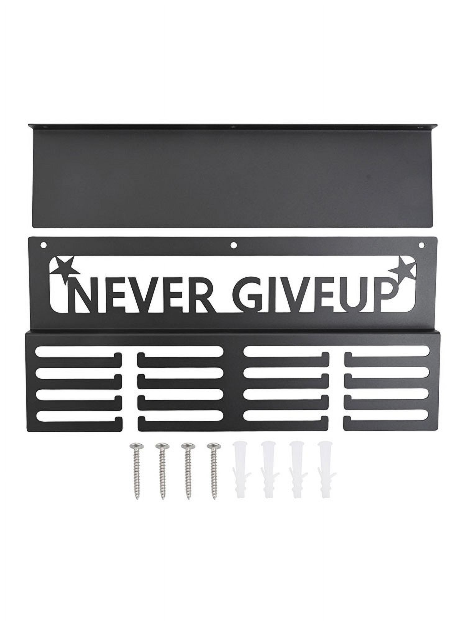 Taituoti White Medal Hanger Display With Shelf - Easy Install Metal ...