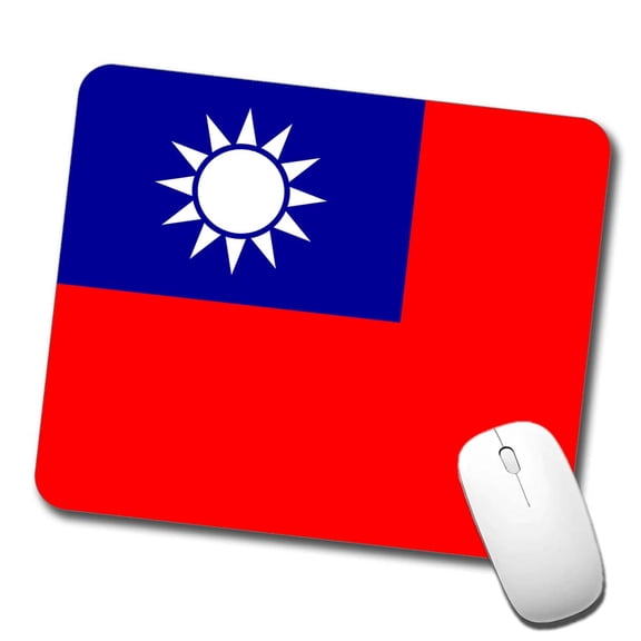 Taiwan Country Flag Mouse Pad Low Profile Gaming Mat
