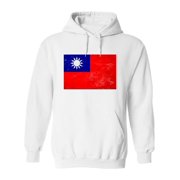 Taiwan Flag Design Hoodie Men -Image by Shutterstock, Male x-Large