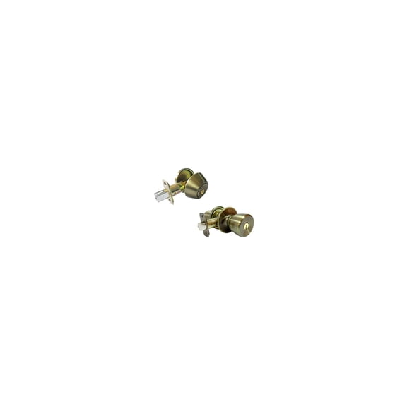 TruGuard BS8L1B KA3 Combination Lockset, Antique Brass - Quantity 1