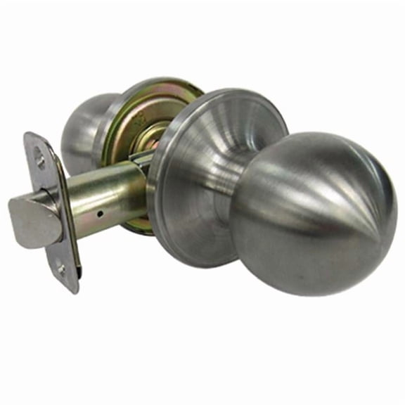 Taiwan Fu Hsing Industrial 221780 Tru-Guard Passage Lockset, Ball Knob Style - Stainless Steel