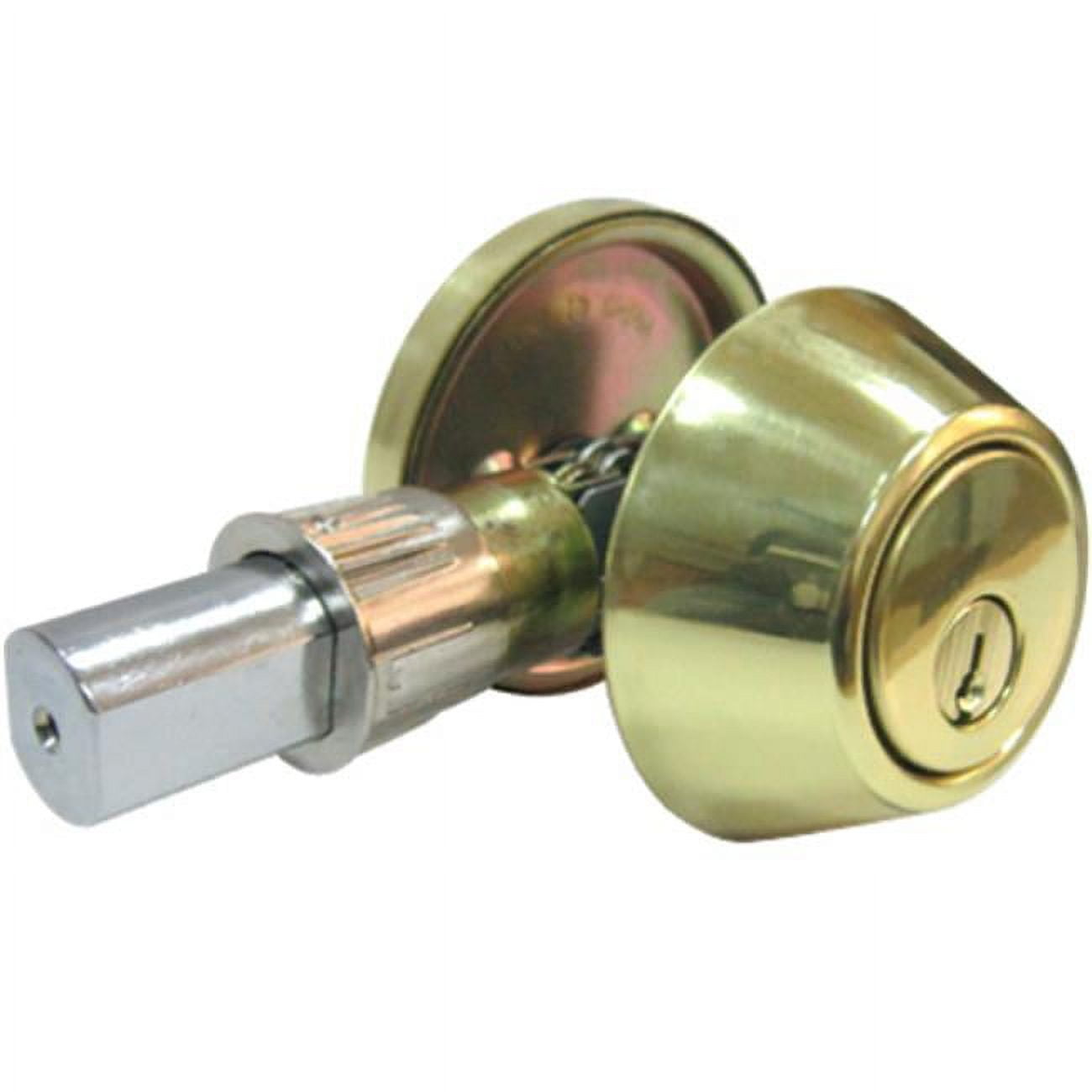 Taiwan Fu Hsing Industrial 222014 TruGuard Mobile Home Single Cylinder Deadbolt, Polished Brass