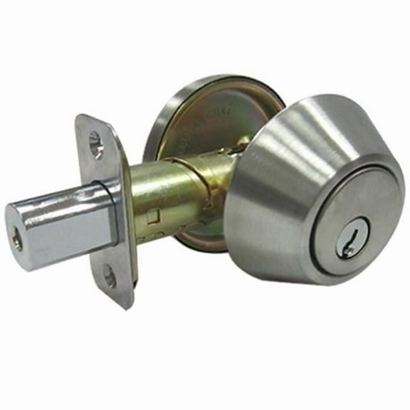 Taiwan Fu Hsing Industrial 222017 Tru-Guard Single Cylinder Deadbolt, Stainless Steel