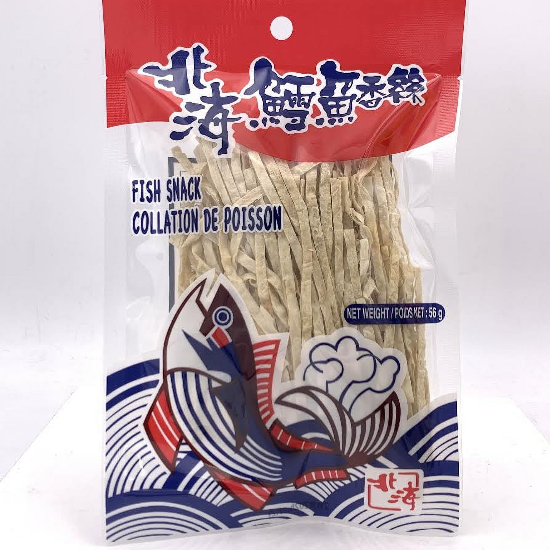 Taiwan North Sea Fishsnack Dried Fish Sticks 56g北海鱈魚香絲