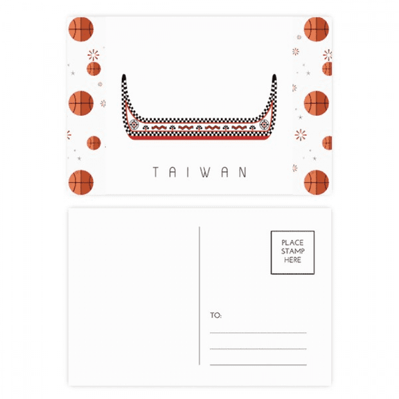 Taiwan Travel Dragon Boat China Basketball Postcard Set Thanks Card Mailing Side 20pcs