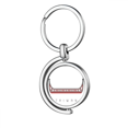 thumbnail image 1 of Taiwan Travel Dragon Boat China Rotating Keychain Metal Keyring Holder, 1 of 2