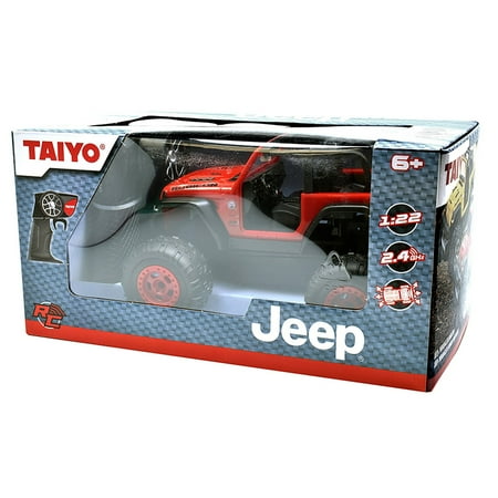 Taiyo: Jeep Wrangler Rubicon 1:22 Scale R/C Vehicle in Red
