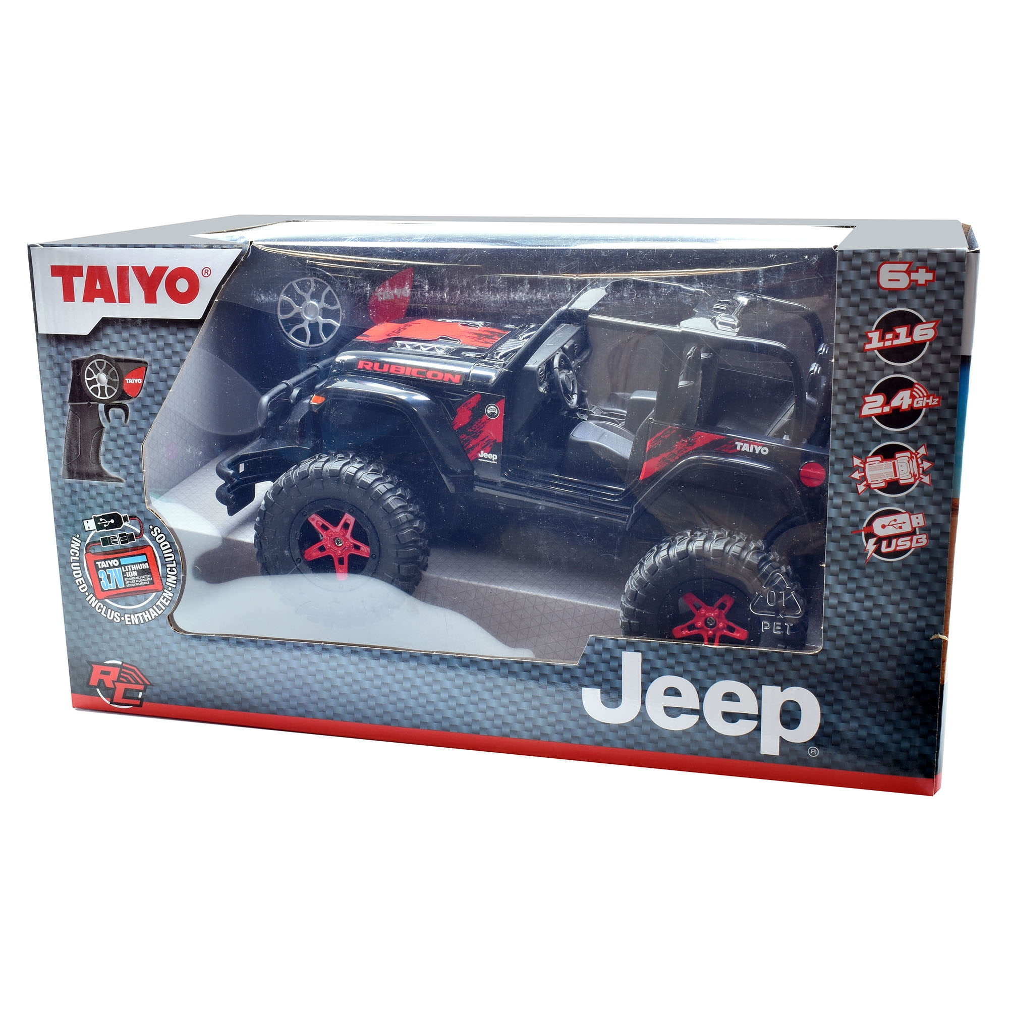 Taiyo: Jeep Wrangler Rubicon 2 Door 1:16 Scale R/C Vehicle