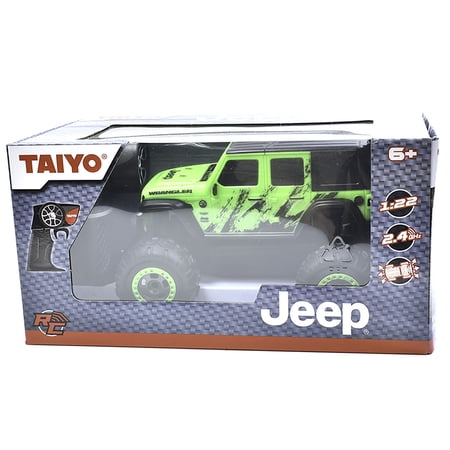 Taiyo: Jeep Wrangler Sahara Unlimited 1:22 Scale R/C Vehicle in Green