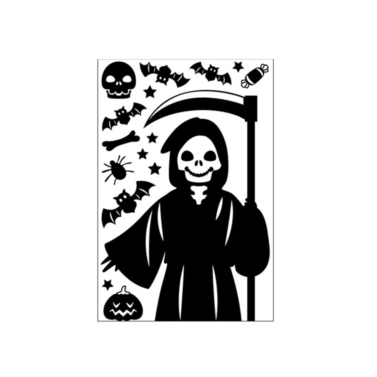 Melody Jane Dollhouse Miniature Halloween Witch Bats Window Decorations - 1:12 Scale Spooky Accessories - View #8
