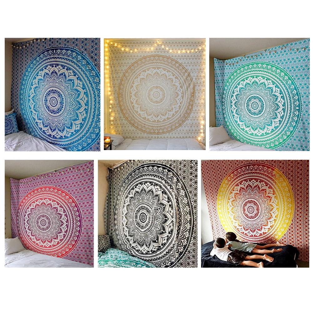 Taize Mandala Bohemian Yoga Mat Beach Towel Shawl Blanket Indian Wall Hanging Tapestry - Walmart.com