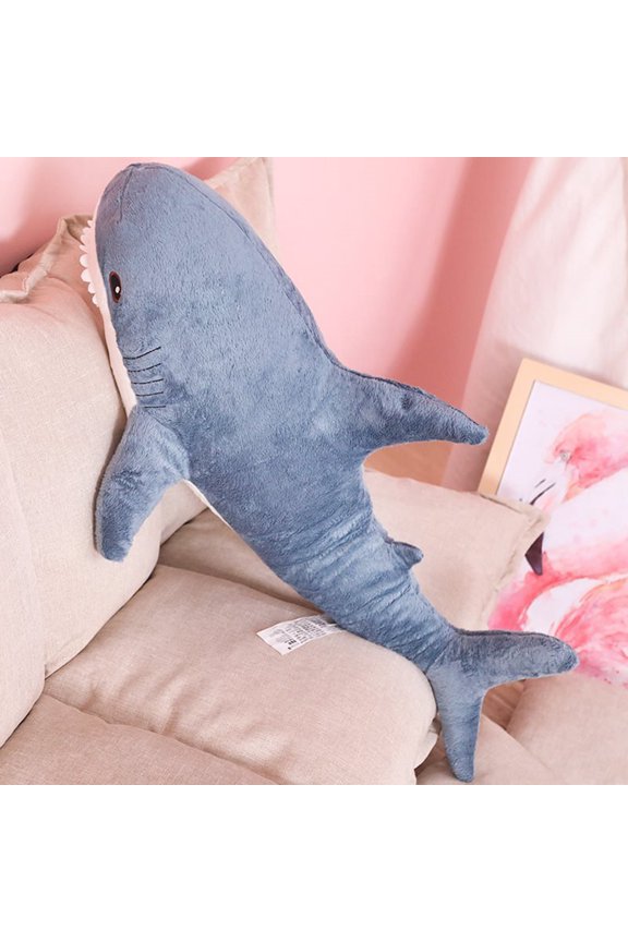Stuffed Shark Toy Large Size Breathable Non-shedding Vibrant Stuffed Animal Cushion Toy for Sofa Decor