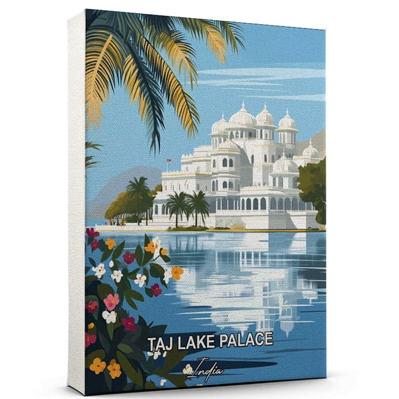 Taj Lake Palace Travel Global Destination Canvas  India Canvas  Celebrate Your Favorite Destination  A Sophisticated Touch to Any Room