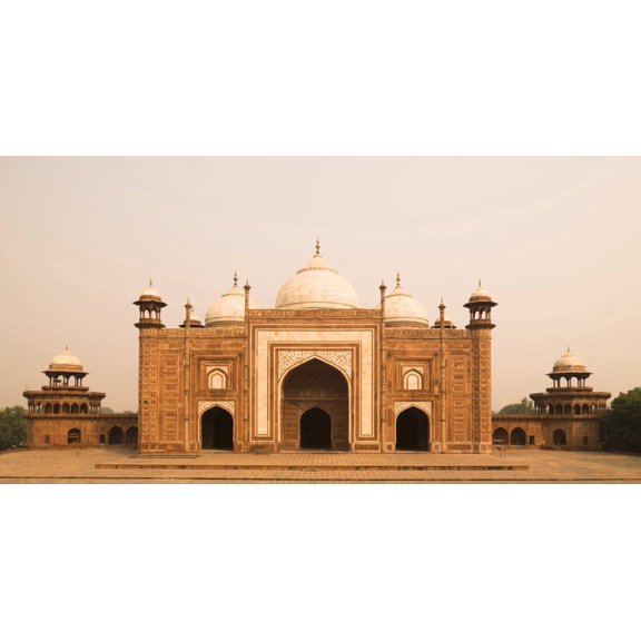 Taj Mahal Agra India Canvas Art - Keith Levit Design Pics (21 x 11)