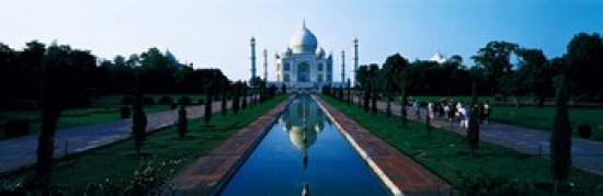Taj Mahal Agra India Canvas Art - Panoramic Images (36 x 12)