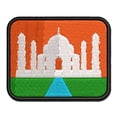 thumbnail image 1 of Taj Mahal Agra India Landmark Silhouette Applique Multi-Color Embroidered Hook & Loop Patch - 2.0 Inch Mini, 1 of 5