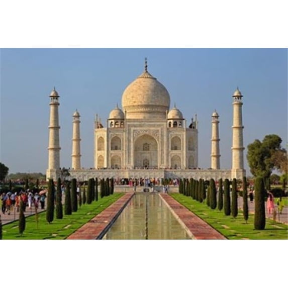 Taj Mahal Agra India Poster Print by Adam Jones - 35 x 23 in.