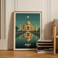thumbnail image 1 of Taj Mahal Agra India Travel Wall Art, Stretched Canvas 16x20in, 1 of 4