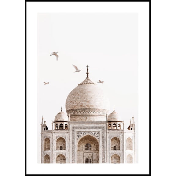Taj Mahal Poster Wall Art, Modern Wall Decor For Living Room Bedroom, 12x18 UNFRAMED