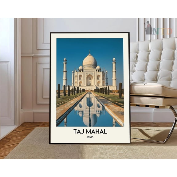 Taj Mahal Print, Taj Mahaltaj Mahal Poster, Taj Mahal Photo, Taj Mahal Poster Print, Taj Mahal, Agra India Poster Wall Art, Modern Wall Decor, 8x12 UNFRAMED