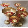 thumbnail image 1 of Crafty Jaipur  Gold Iron Decorative Bowls, Set of 9, 1 of 2