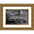thumbnail image 1 of Tajima, Koji 18x13 Gold Ornate Wood Framed with Double Matting Museum Art Print Titled - Circuit, 1 of 4
