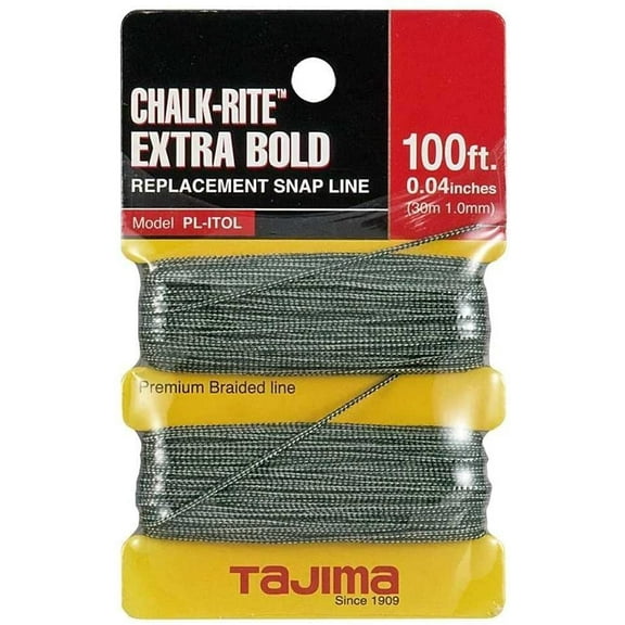 Tajima PL-ITOL 100 ft .04" Bold Braided Replacement Chalk Line 10-Pack