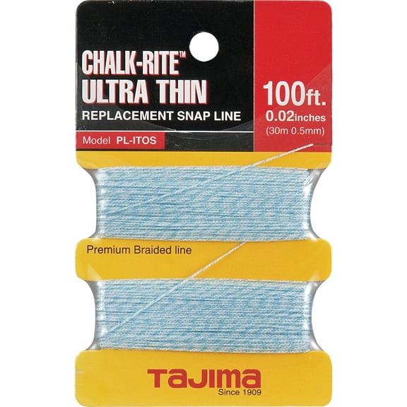 Tajima Chalk-Rite Premium Nylon Line - Ultra Thin 0.5 mm, 100 ft