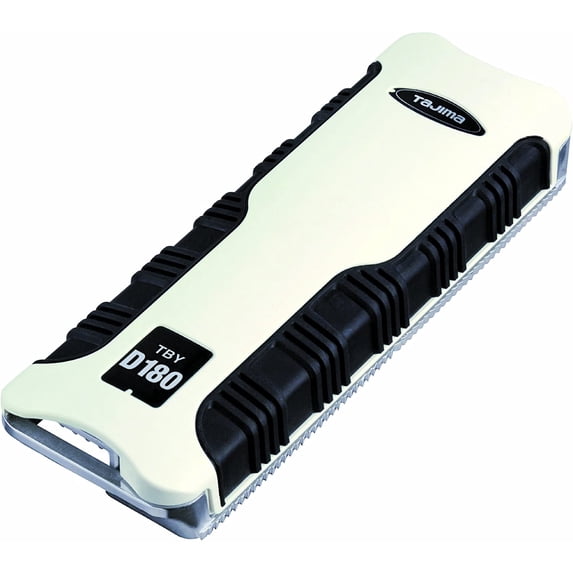 TAJIMA Drywall Rasp - 7 inch Combination Sheetrock Tool with Bi-Directional Teeth & In-Handle Dust Collection - TBYD-180