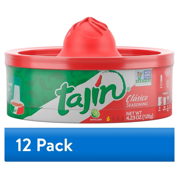 (12 pack) Tajin Clasico Chili Lime Seasoning Rimmer, 4.23 oz