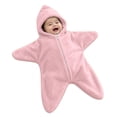 thumbnail image 1 of Takafot Baby Starfish Onesie, Thick Imitation Fleece Starfish Newborn Romper, Infant Footie Jumpsuit Winter Warm Outfits, 1 of 9
