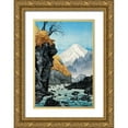 thumbnail image 1 of Takahashi, Hiroaki 13x18 Gold Ornate Wood Framed with Double Matting Museum Art Print Titled - Foot of Mount Ashitaka, 1 of 4