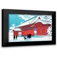 thumbnail image 1 of Takahashi, Hiroaki 18x13 Black Modern Framed Museum Art Print Titled - The Red Gate of Hongo in Snow, 1 of 5