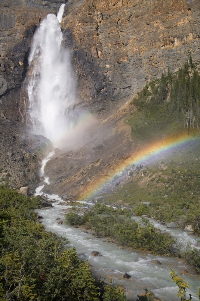 Takakkaw Falls Yoho National Park British Columbia Canada Canvas Art - Darwin Wiggett Design Pics (22 x 34)