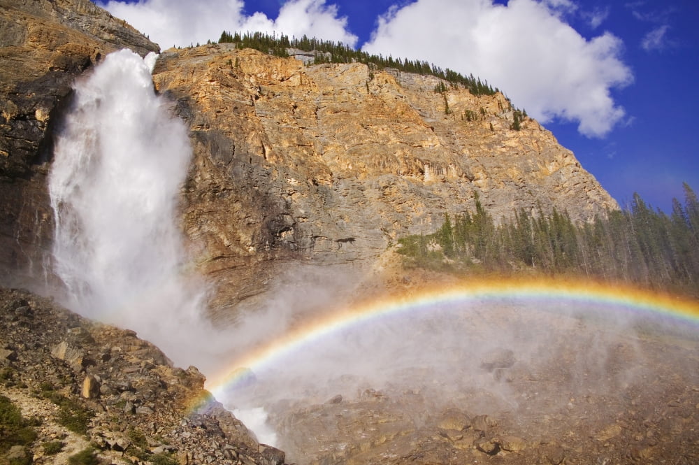 Takakkaw Falls Yoho National Park British Columbia Canvas Art - Darwin Wiggett Design Pics (34 x 22)