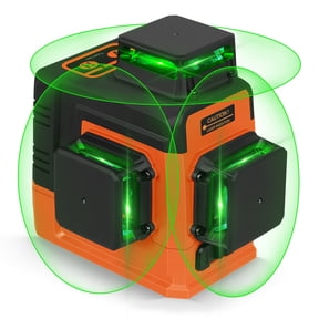 Takamine 12 Lines Laser Level Self Leveling 3x360° 3D Green Cross Line for Construction/Picture Hanging, Remote Controller, Rechargeable Li-ion battery, Magnetic Stand and portable bag