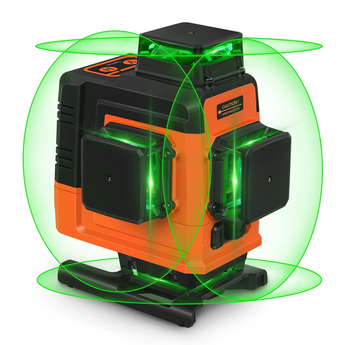 Takamine 16 Lines Laser Level Self Leveling 4x360° 4D Green Cross Line for Construction/Picture Hanging, Remote Controller, Rechargeable Li-ion battery, Magnetic Stand and portable bag