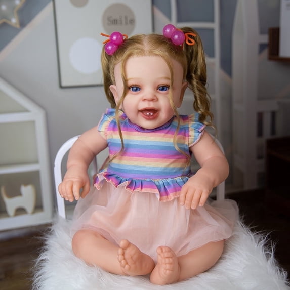 Takanini Collectible Kids Doll, Porcelain, Multicolor, 24"