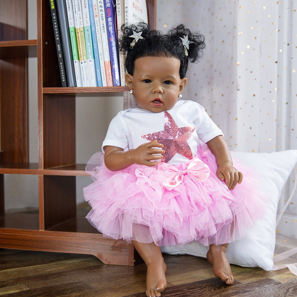 Reborn Baby Dolls African American Silicone Limbs Realistic - Temu