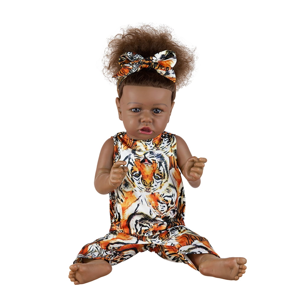 Takanini Reborn Baby Dolls African American Silicone Limbs Realistic Baby  Doll with Soft Body Birthday Gift