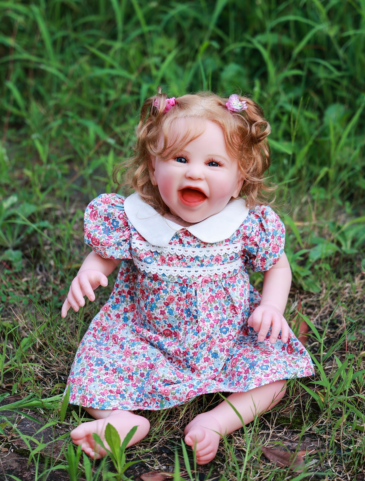 Takanini Reborn Baby Dolls White Skin 18 Inch Realistic Soft Cloth Body