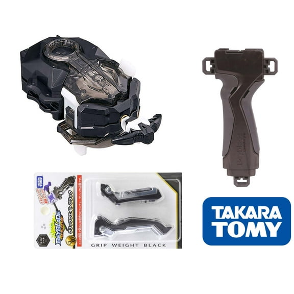 Takara Tomy Beyblade Burst B-184 LR Launcher + B-109 Grip + B-114 Grip Weight Set Compatible with Beyblade Burst Systems Only